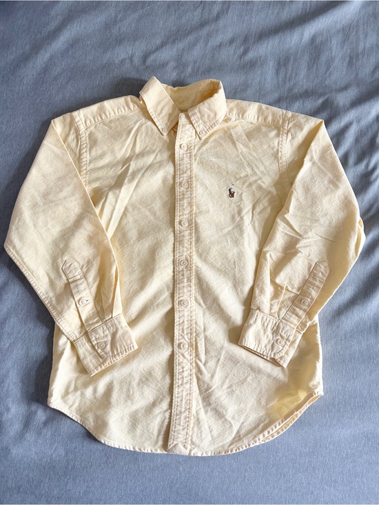 Ralph Lauren Other - Ralph Lauren Kids Classic Button-Down Oxford Shirt Yellow Size 8 Preppy Designer